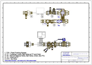 Flushing Bypass Kit Hydronic Components Inc